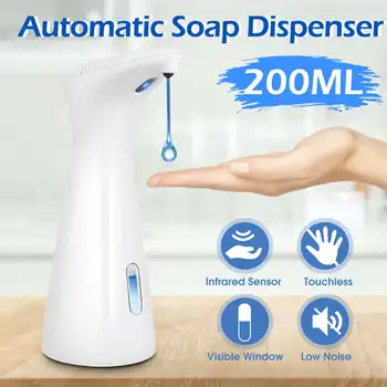

ABS 200ML Automatic Sensor Liquid Soap Dispensers Infrared Smart Sensor Touchless Sanitizer Dispenser for Kitchen Bathroom