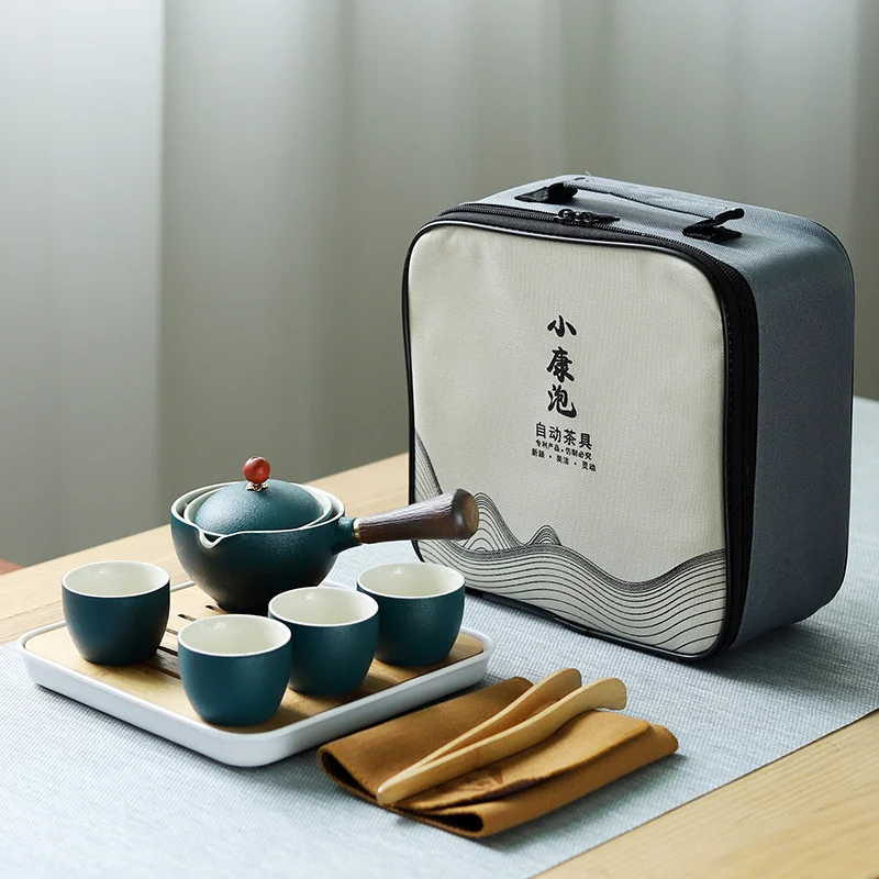 Green Travel Tea Set