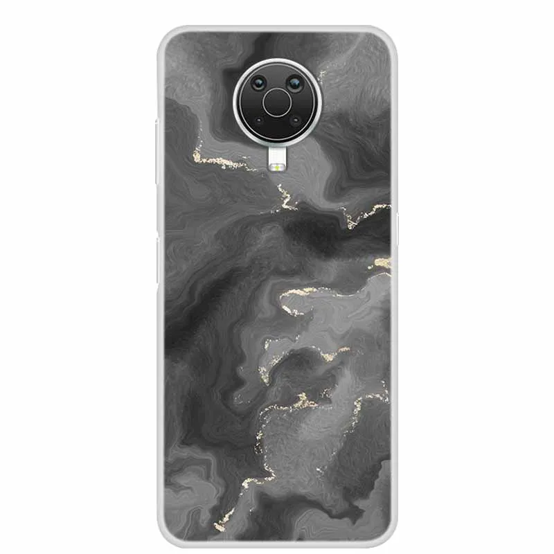 Luxury Silicone TPU Soft Phone Case with Shockproof Cute Marble Design