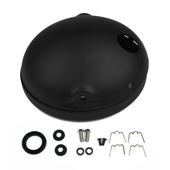 

Matte black Headlight Lamp Housing Steel Round Accessories Replacement