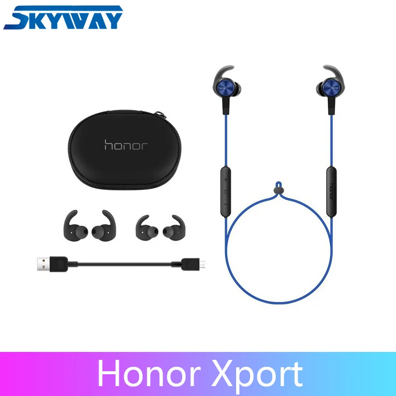 huawei Honor xSport Bluetooth наушники AM61 IPX5 Водонепроницаемый BT4.1 Музыкальный Микрофон управление беспроводная гарнитура для Android IOS