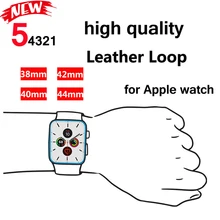 Кожаный ремешок-петля для apple watch 42 мм 38 мм подлинный ремешок для apple watch 5 4 44 мм 40 мм магнитный браслет correa iwatch 4 3 2