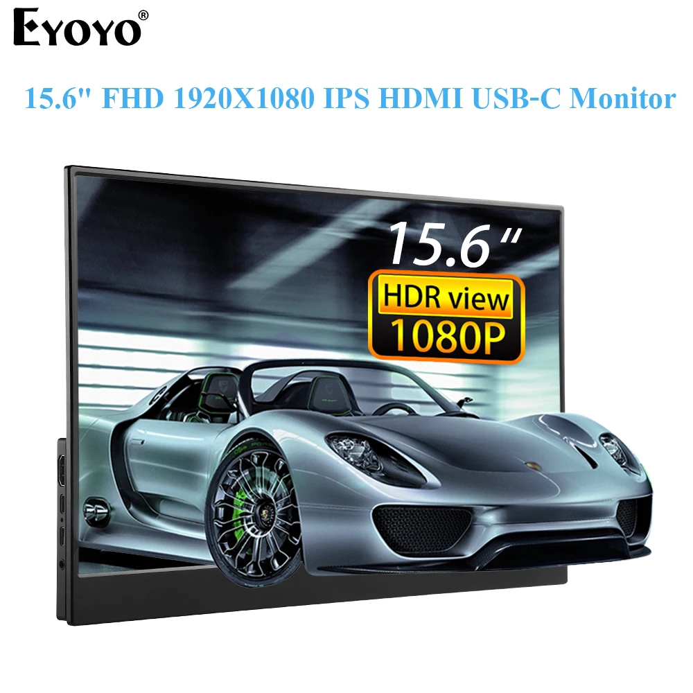 EYOYO EM15R 15 6 portable Gaming monitor HDMI Type USB C narrow side Laptop PC computer 1