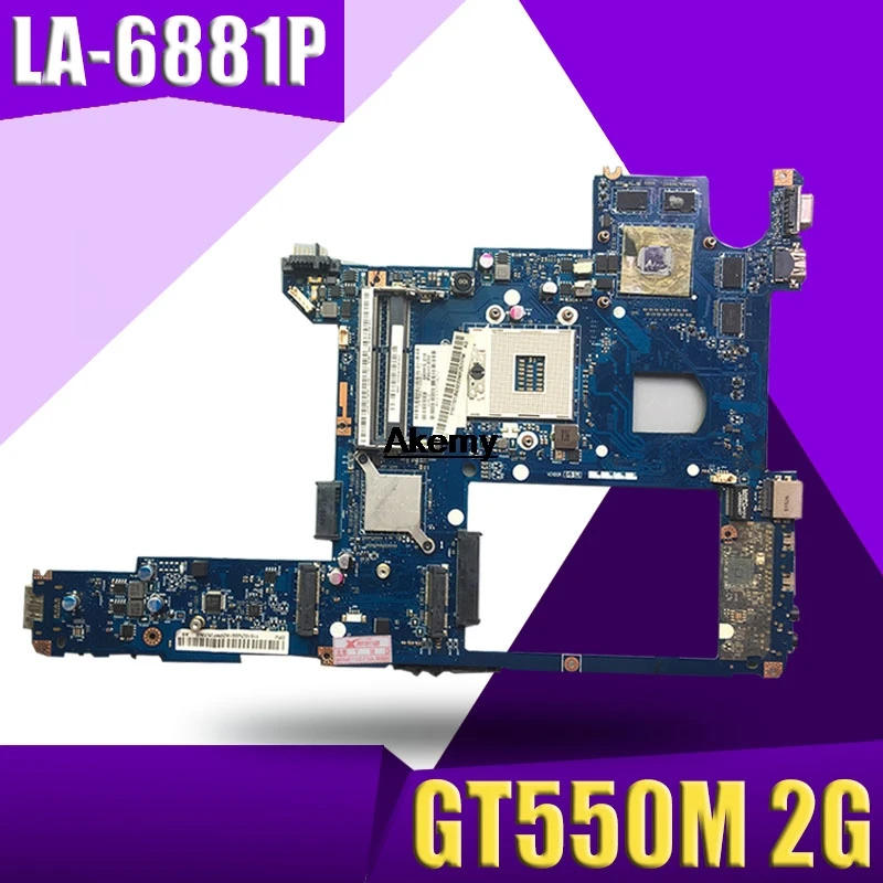 

PIQY0 LA-6881P motherboard for Lenovo Y470 Y470N notebook motherboard PGA989 HM65 GT550M 2G DDR3 100% test work
