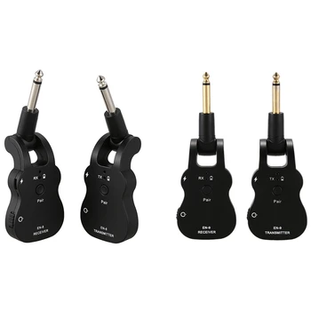 

2 Set UHF Wireless Guitar Transmitter Receiver System100 Feet o Transmitter, KT0656 & KT0656