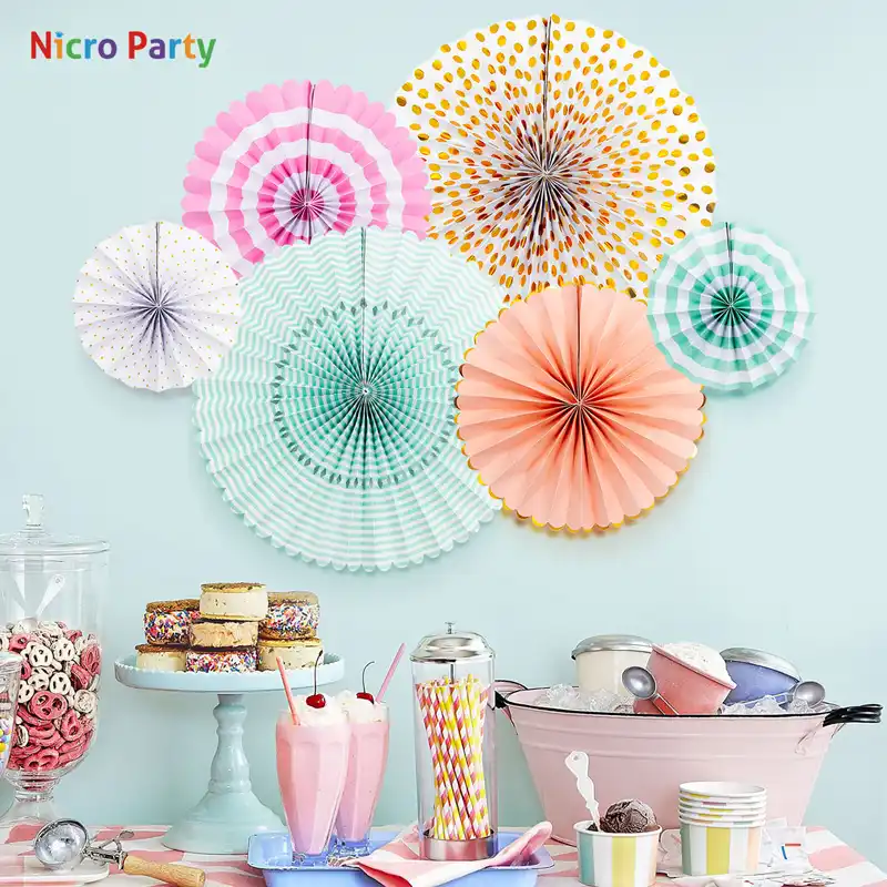 pink and green baby shower decorations