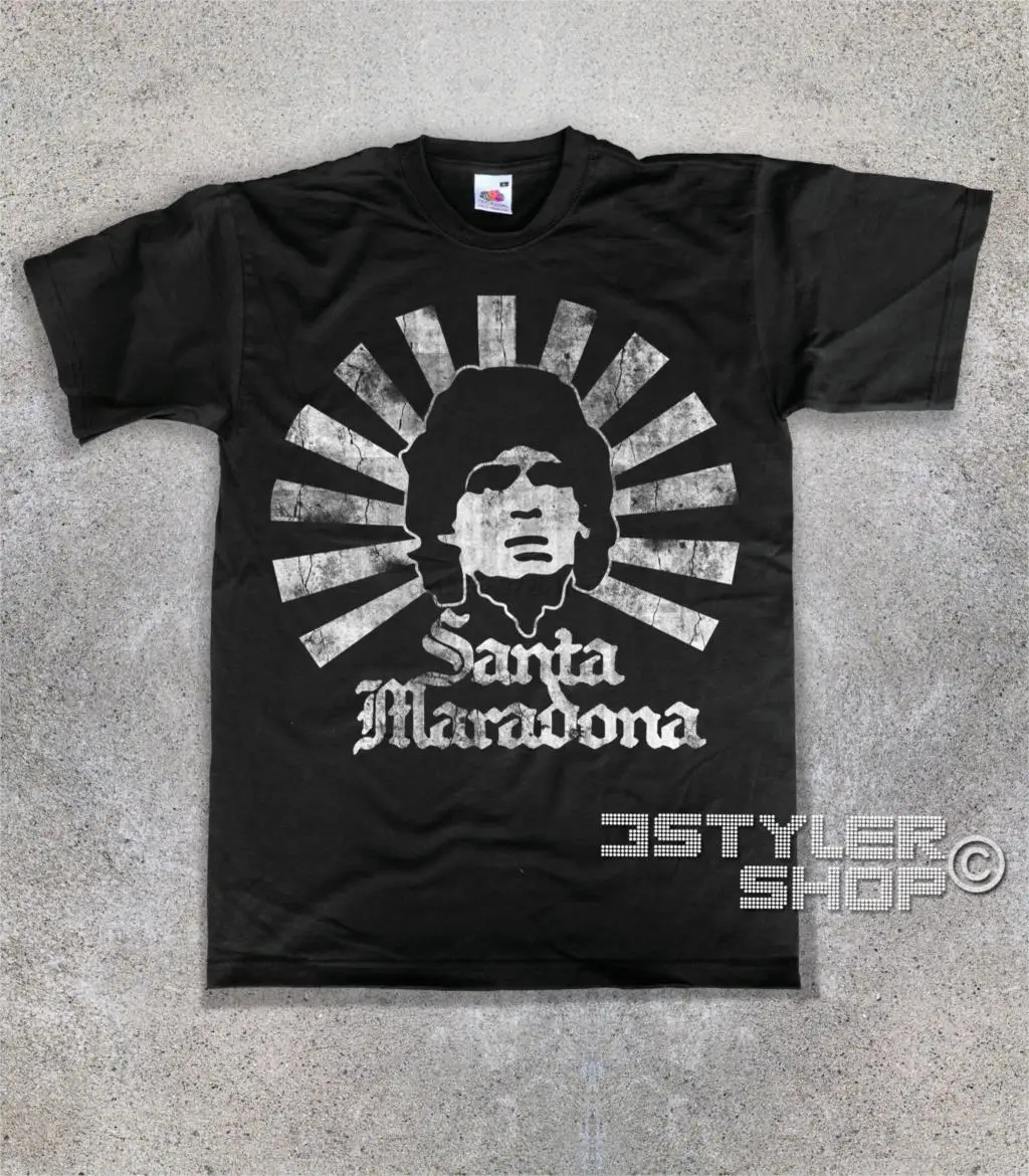 Футболка uomo SANTA MARADONA Diego El Pibe de Oro la mano Dios Mondiali ➆ футбольная классная
