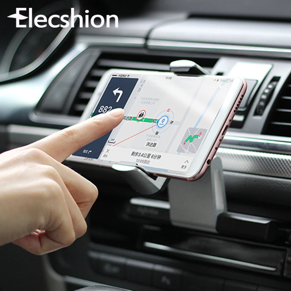 

Universal Car Phone Holder Cd Slot 360 Rotating Clip Phone Holder Stand For iPhone GPS Car Aluminum Cellphone Holder For Samsung