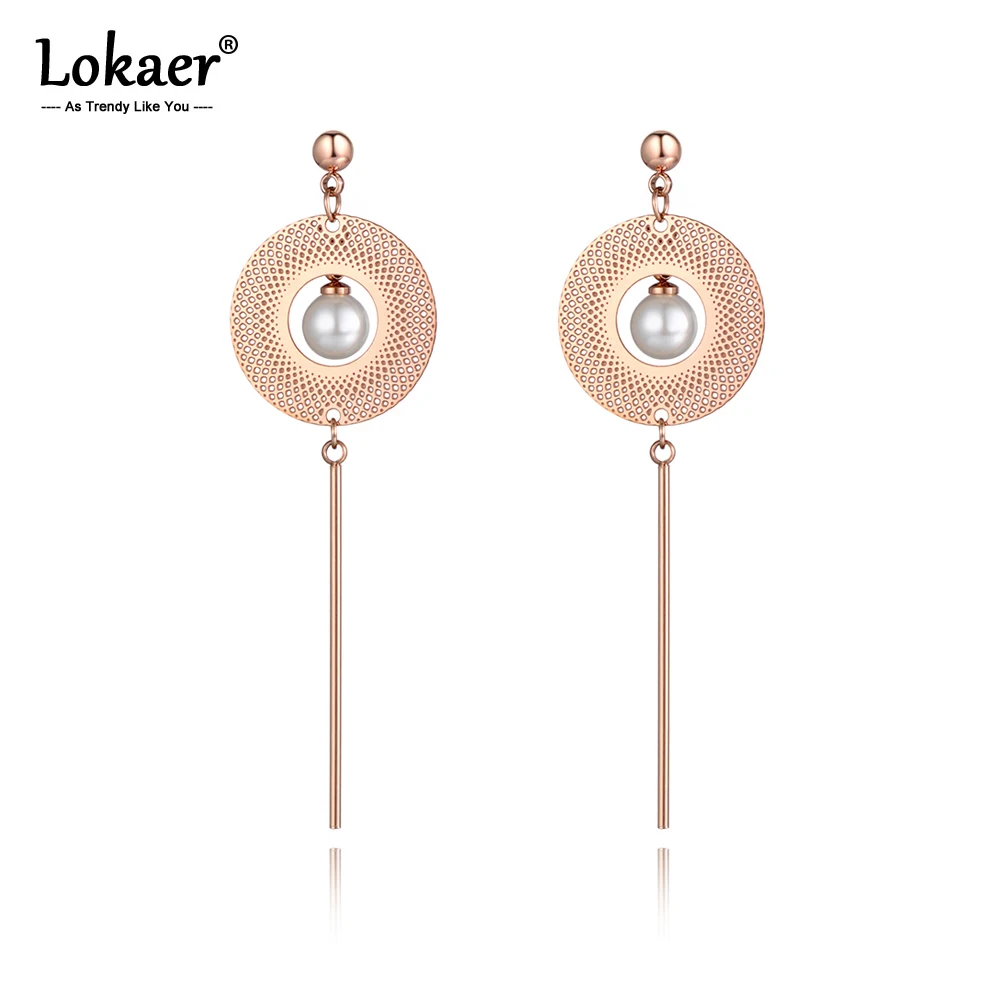 Винтажные этнические серьги-кисточки Lokaer из нержавеющей стали геометрические
