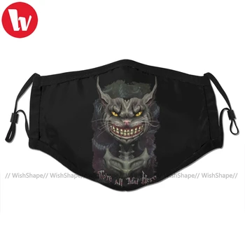 

Wonderland Mouth Face Mask Cheshire Cat Facial Mask Fashion Cool with 2 Filters for Adult