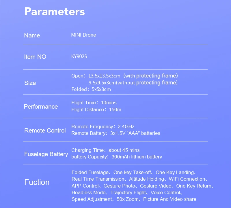 Smart Mini Drone KY902S With HD 4K 720P Camera Voice control Quadrocopter Toys RC Foldable Quadcopter Dron 4K aerial photography