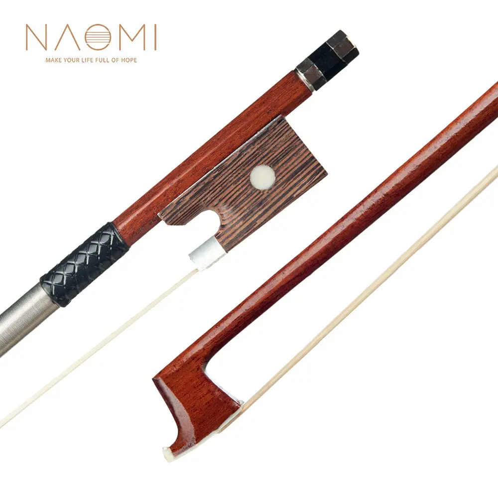 Профессиональный смычок для скрипки NAOMI 4/4 из бразильского дерева венге лягушка