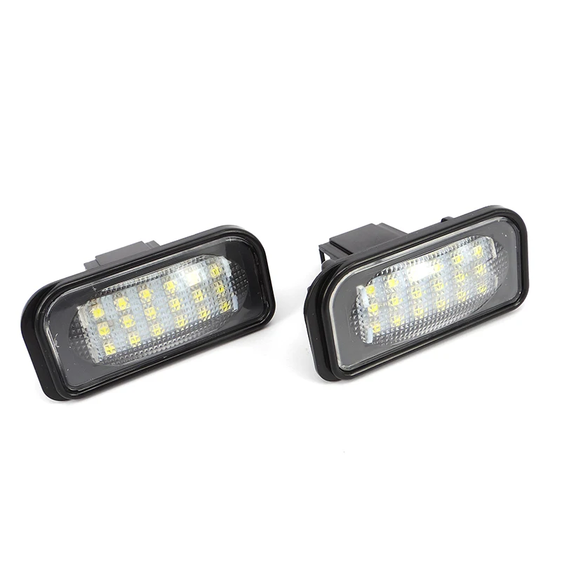 2 шт. 18-SMD Canbus светодиодный свет номерного знака для Mercedes Benz C-Class W203 4D Двери Седан 2001~ 2007 ошибка лампа автостайлинг