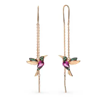 

Ladies Elegant Hummingbird Rhinestone Stud Earrings