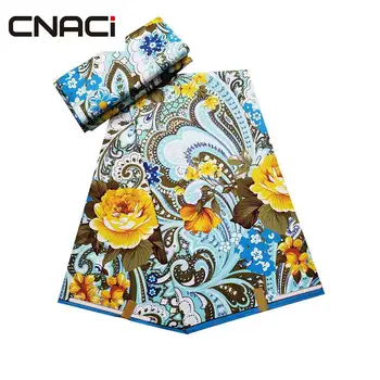 

CNACI New Arrivals African Wax Fabric Ankara Tissu Africain Veritable Wax African Ankara Fabrics 6 Yards/Piece Batik Wax Fabric