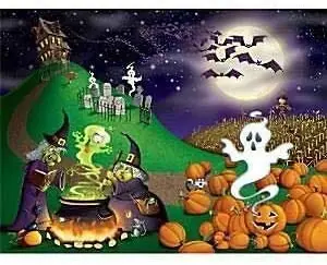 

Halloween Witches Pumpkins Tin Sign Round Tin Sign Great Tin Sign Aluminum Metal Sign 12X16 inch