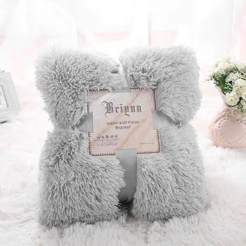 

Multifunctional 130x160cm Plush Blanket For Cozy Sofa Bed Air Conditioning Bedspreads Mantas Carpet Thicken Warm Throw Blanket