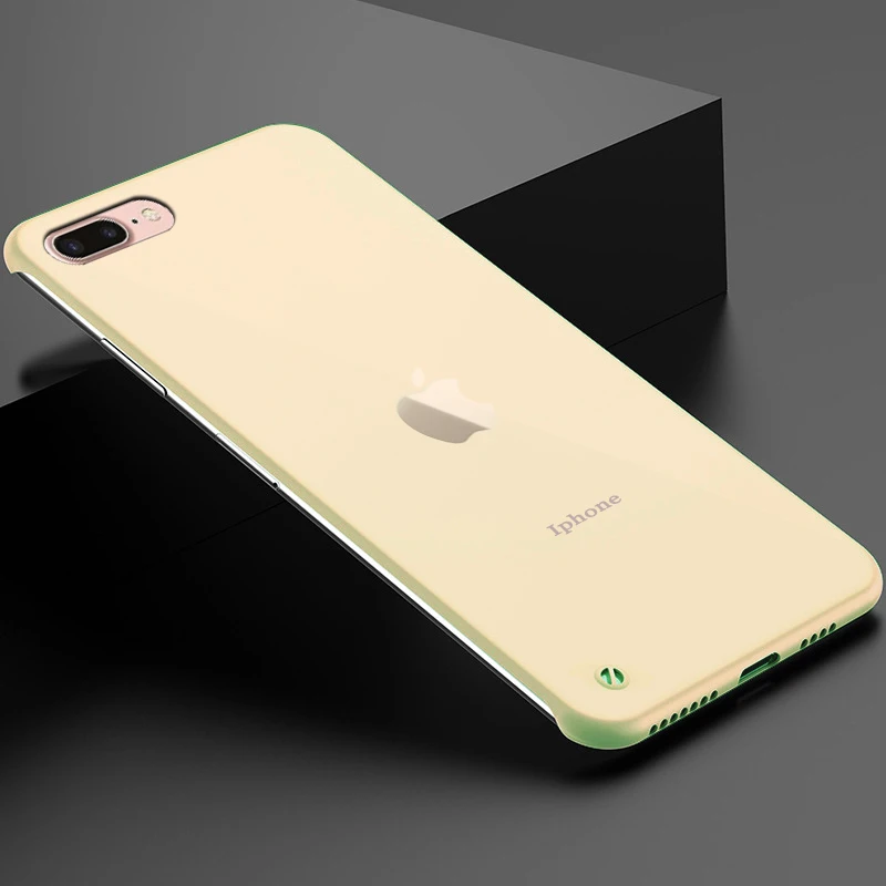 No border I Coque Cover Case For Apple Iphone 7 8 Plus iphone8 iphone7 On Soft Silicone Silicon Matte Transparent Phone Covers |