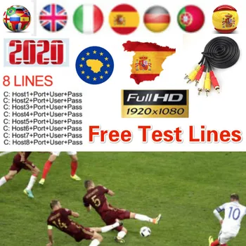 

2020 Stable 8 Lines cccam espa a for 1 year europe Spain Portugal Poland lines HD cams server for Satellite TV Receiver Decoder