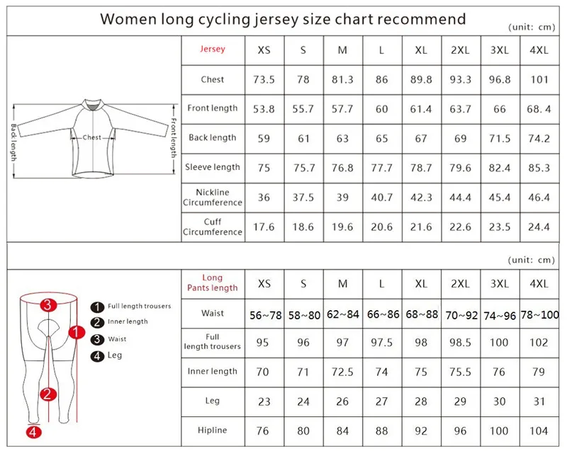Women Cycling set Long