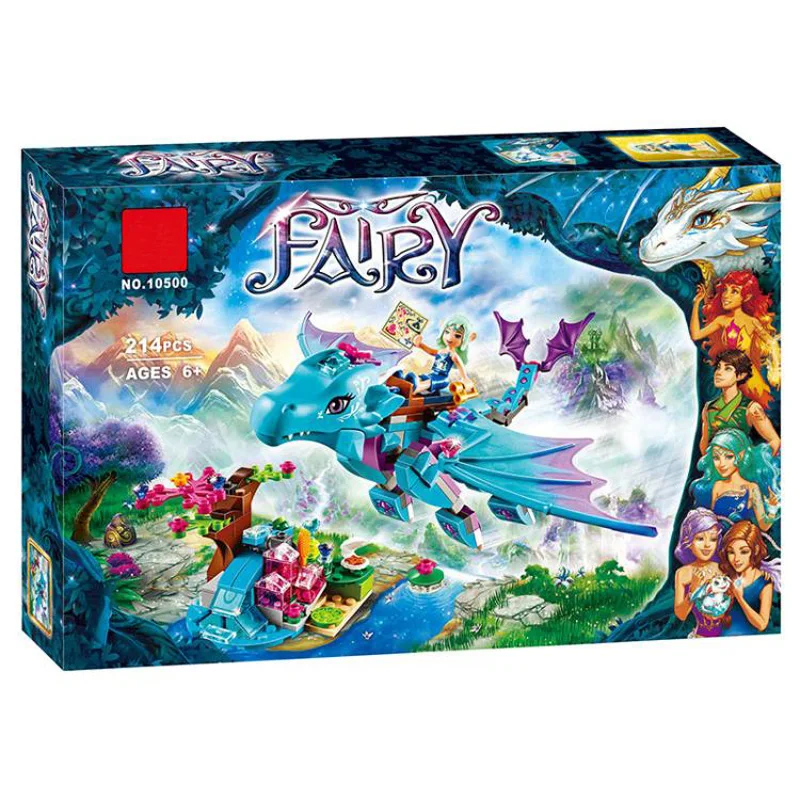 

New Fairy Elves The Water Dragon Adventure 10500 Building Blocks Compatible LegoINGlys Friends 41172 Set Kids toys Girl gifts