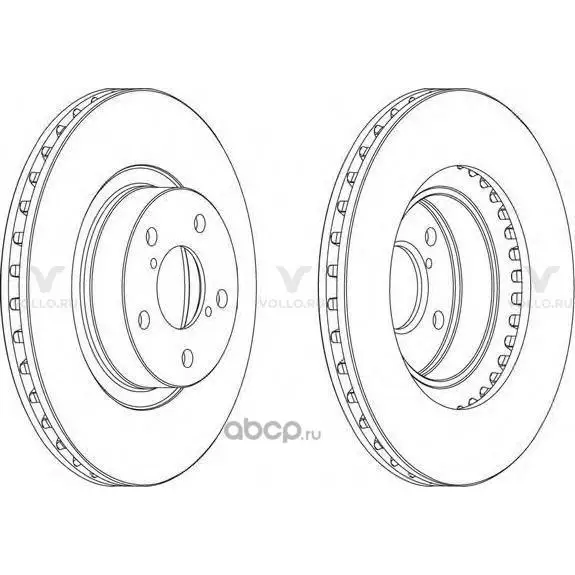 Диск тормозной передний SUBARU FORESTER SF 98- SG 02- IMPREZA GC 94- GD 00- LEGACY I 89- II 96- III 99- IV 03- V 09- OUTBACK 09