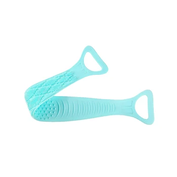 

Double Sided Sauna Room Bath Belt Home Silicone Brush Travel Exfoliating Back Scrubber Bathroom Soft Multifunction Hotel Salon