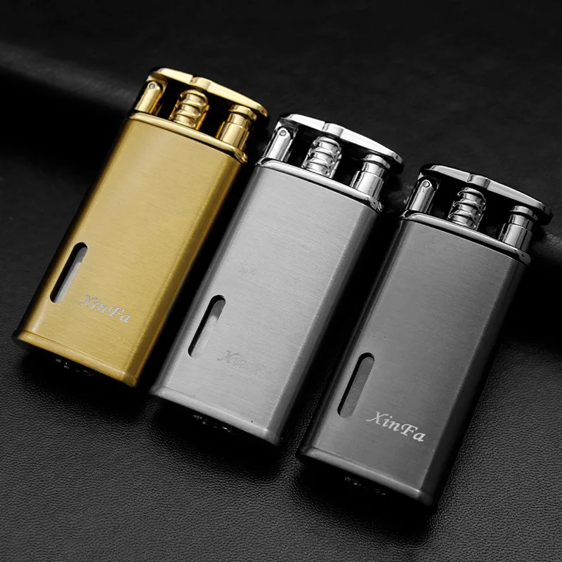 Видимая газовая электрическая зажигалка зажигалки металлические аксессуары для