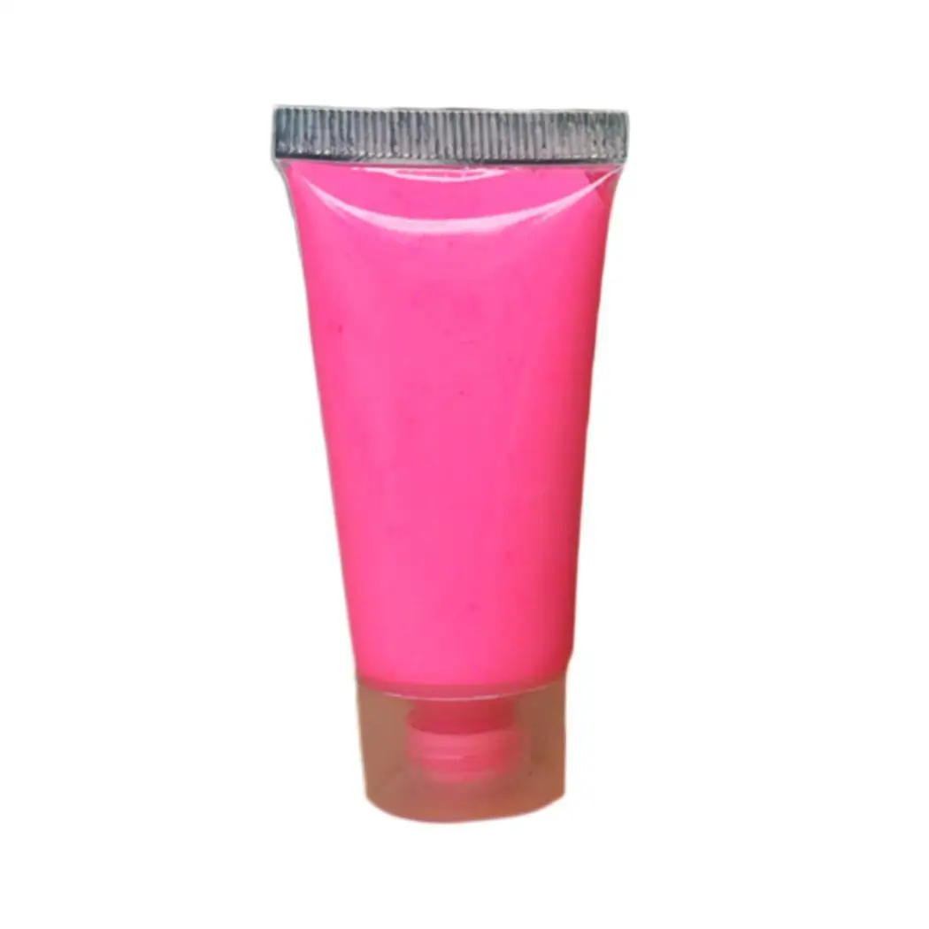 rose red Модные вечерние неоновые краски для лица черного света 25 г - Цвет: rose red