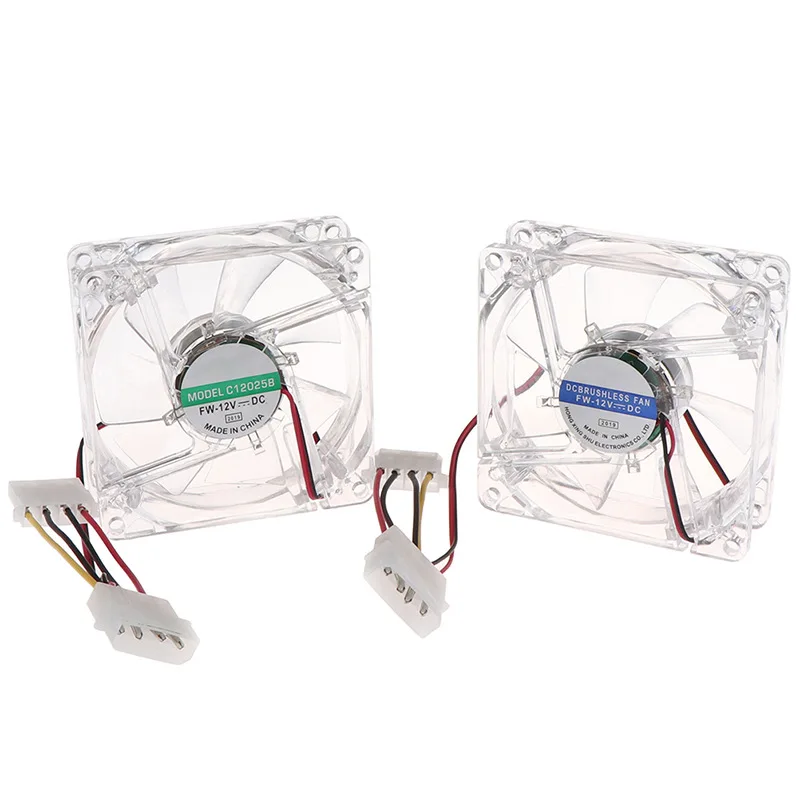8 cm Lüfter PC Computer Gehäuse DC 12 V Molex 4PIN Stumm Farbe Licht 8025 Mit LED Lichter Chassis 80*80*25mm Kühler – Detail 10