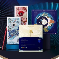 Phoenixcolor oily colored pencil gift box student sketch drawing art gift box 50/100 colors children's drawing colored pencils 1