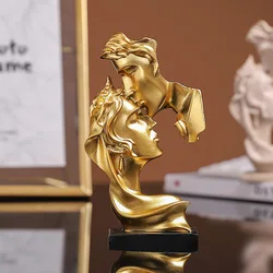 One Kiss Deep Love Resin Crafts Sculpture Home Decoration Model Character Decoration Desktop Entrance Creative Model