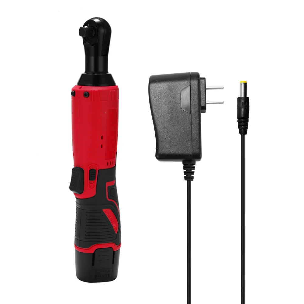 

12V Lithium Battery Rechargeable Electric Wrench Portable Multifunctional Cordless 90 Degree Power Tool Wrenches with LED Light
