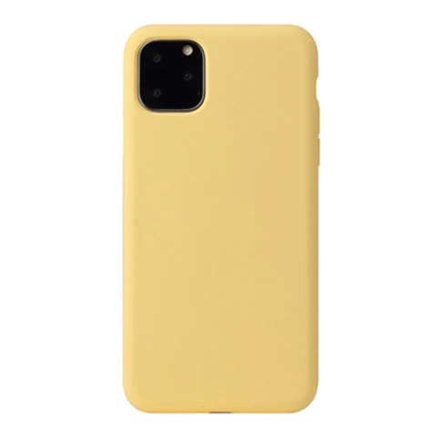 yellow Роскошный жидкий силиконовый чехол для телефона для iPhone 11 Pro Max XR XS MAX X Чехол Карамельный цвет противоударный мягкий чехол на заднюю панель - Цвет: yellow