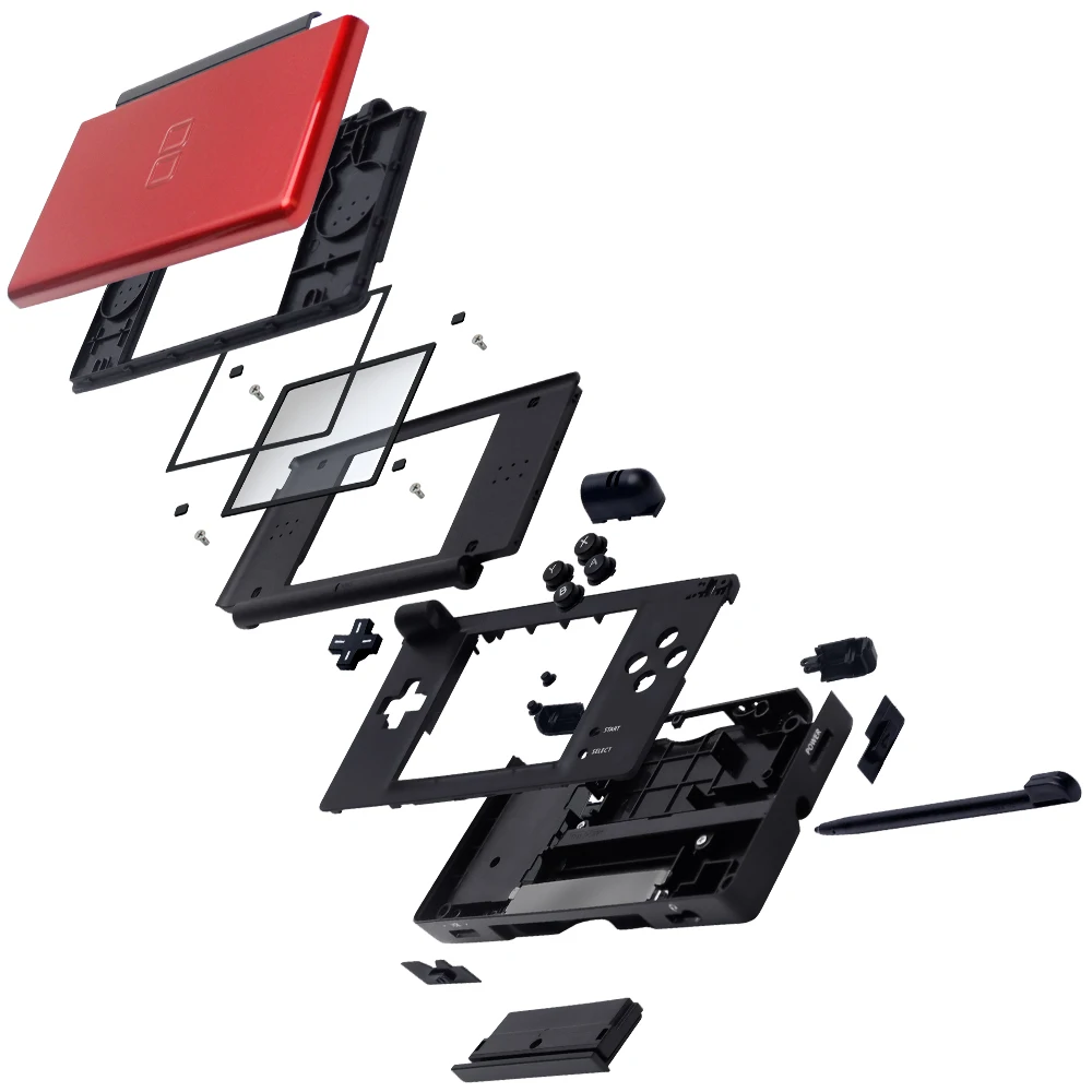 Game Console Case Full Repair Parts Replacement Housing Shell Kit for Nintendo DS Lite NDSL