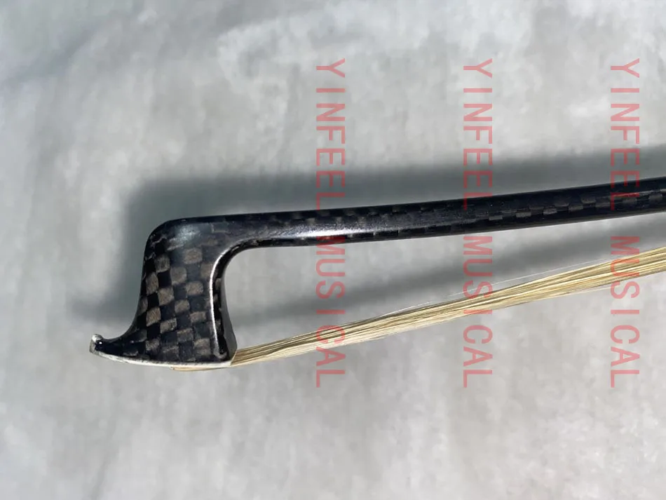 1pcs Top Braided weave plaid Carbon Fiber Viola Bow High Grade Carbon Fiber Viola Bow
