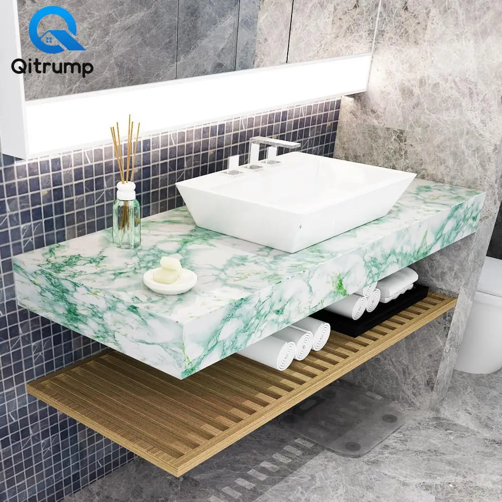 Waterproof Oil-proof Marble Wallpaper Contact Paper Wall Stickers PVC Self Adhesive Bathroom Kitchen Countertop Home Improvement 4 Waterproof Oil-proof Marble Wallpaper Contact Paper Wall Stickers PVC Self Adhesive Bathroom Kitchen Countertop Home Improvement 4