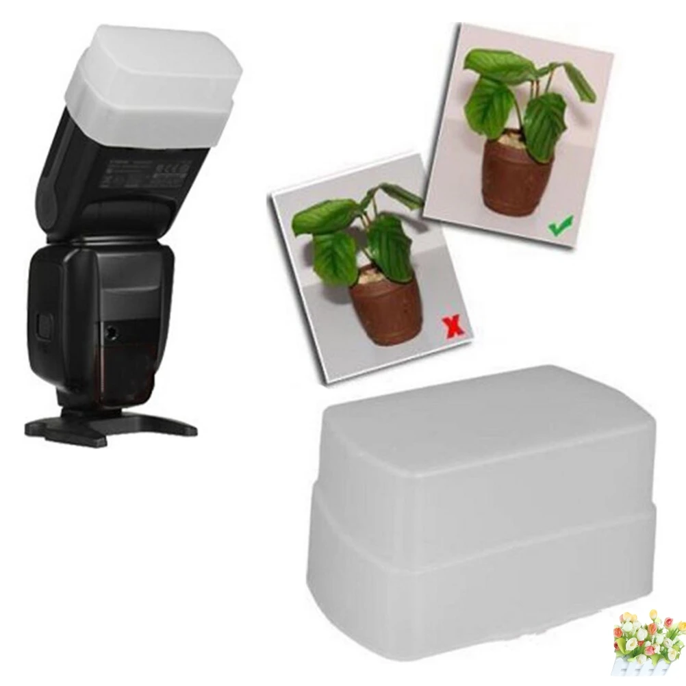 Hot 1Pcs Softbox Flash Diffusore Soft Box Cap Per Canon Speedlite 580Ex Ii Yongnuo Yn560 Macchina Fotografica Photo