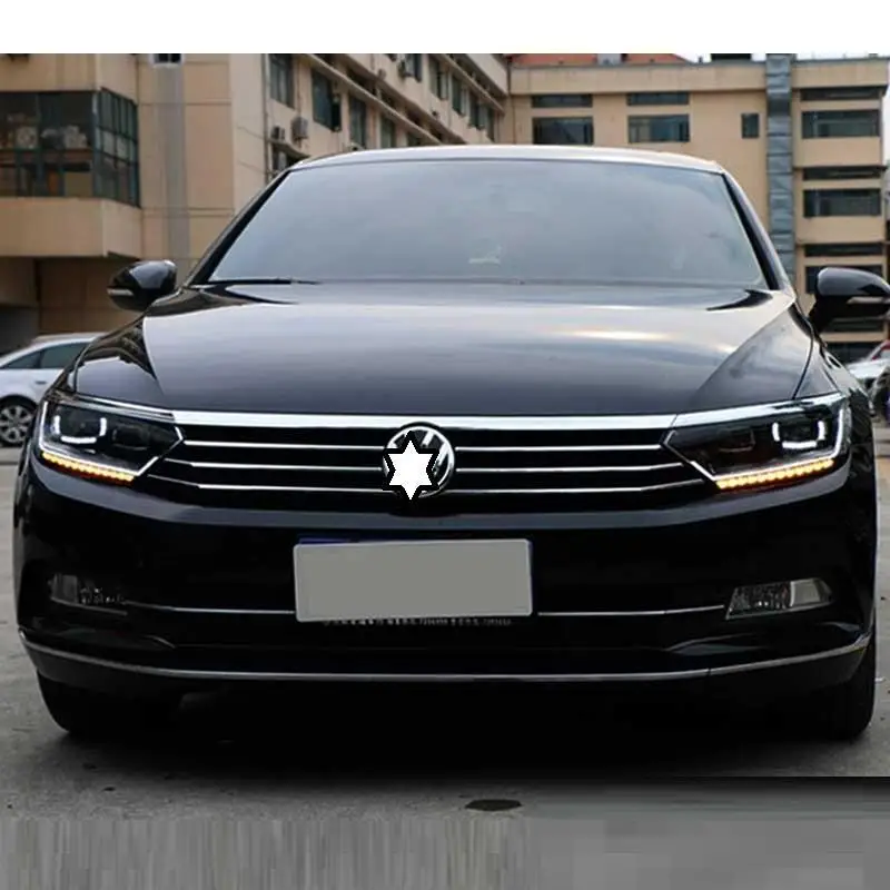 Боковой указатель поворота стильные светодиодные автомобильные Drl дневные ходовые огни Автомобильные фары 17 для Volkswagen Magotan