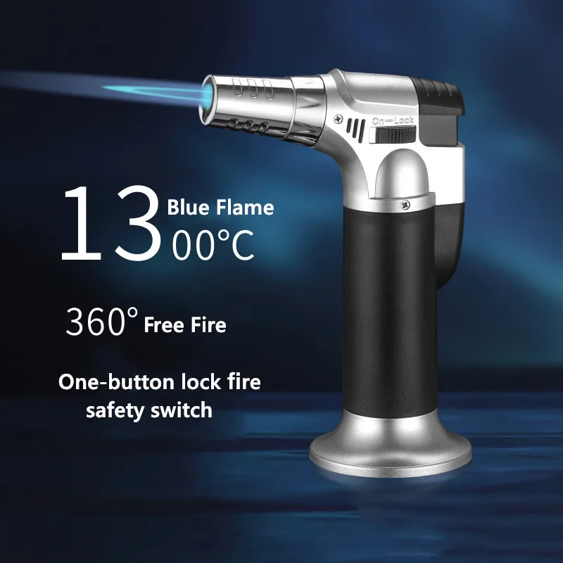 

Spray Gun Lighter Butane Jet Torch Windproof Lighter Cigar Tube Kitchen Lighter Turbo Lighter Gadgets For Men