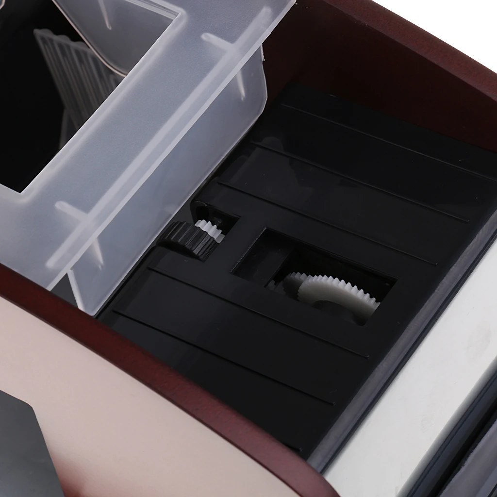 2 Deck Wood Card Shuffler Double Use Automatic Playing Shuffling Machine