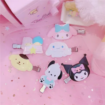 

1Pc Lovely Melody Twins Stars Hair clips Japan Cartoon Hairpin Kids Hairclip For Girls