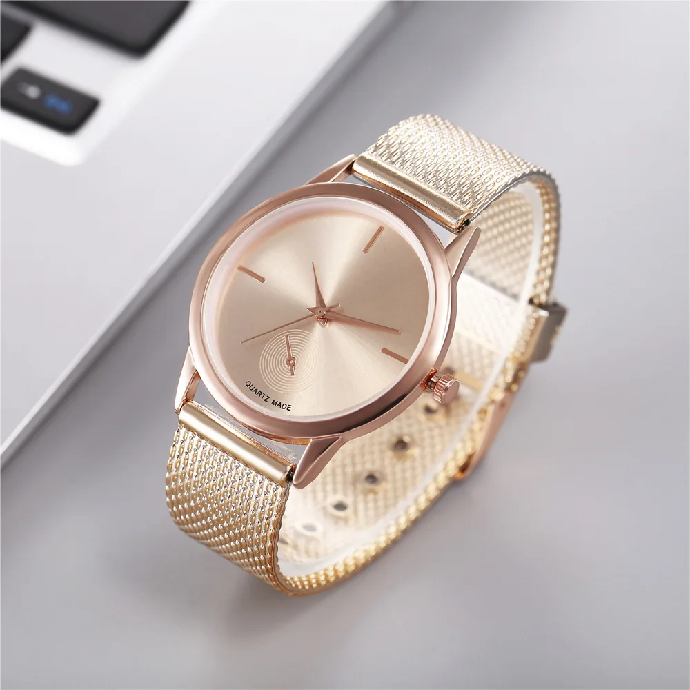 2021 Top Brand Luxury Bracelet Watches Women Stainless Steel Mesh Belt Watch Quartz Clock Simple Ladies Wrist Watches For Women