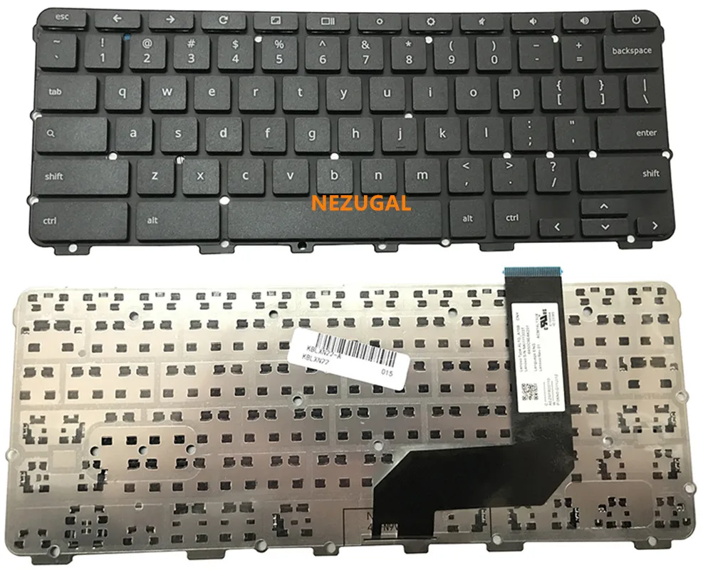 Accessori Per Laptop Us Tastiera Per Laptop Per Lenovo Chromebook N22 N22-20 Touch Us Tastiera Per Laptop Nera