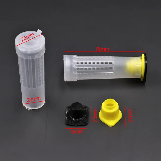 10 db Beaking Tenyésztő Kupa Készlet Queen Méhes Hurgerek Ketrecek Cella Csésze Tartó És Cellás Berendezések Méhészkészülékek - Image 3