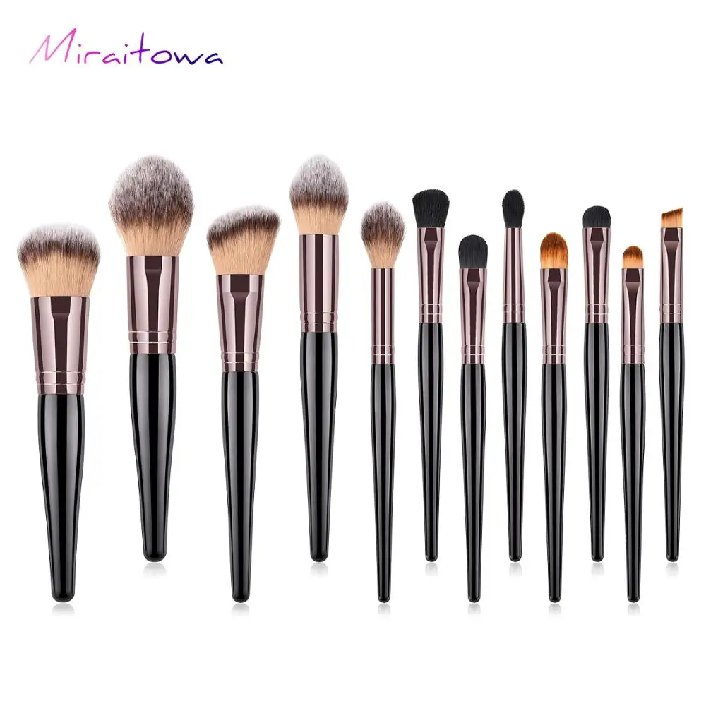 

Twelve cosmetic brushing and makeup tools, dispersive eye shadow brushing, high-end wooden handle gourd makeup GUJHUI