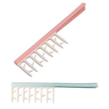 

Fluffy Hair Styling Antlers Comb Curly Hair Detangling Large Wide Tooth Brush Massage Scalp Hairdressing Barber Tool