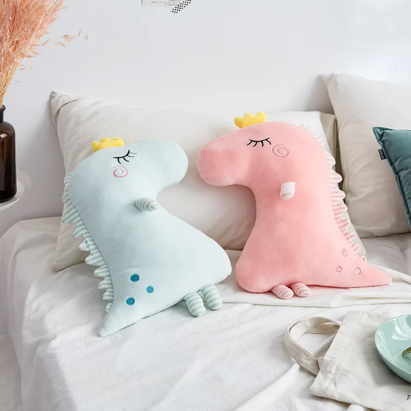 Dinosaur plush pillow Stuffed Animals Toy Sofa Decoration In Cushion Cover For Kids/Baby Girl Boy Birthday Christmas Gift