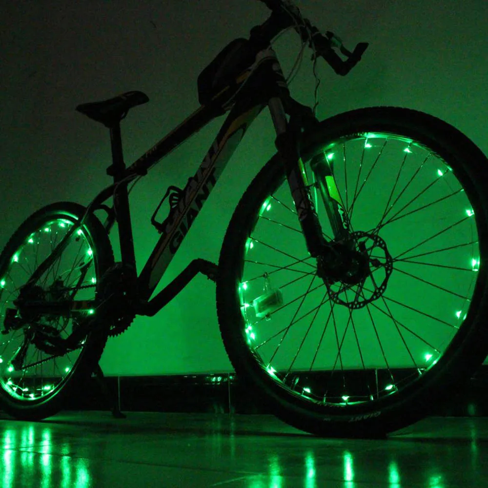 5 Colors 2M/20LED Bicycle Wheel Lights Mountain Road Riding Cycling