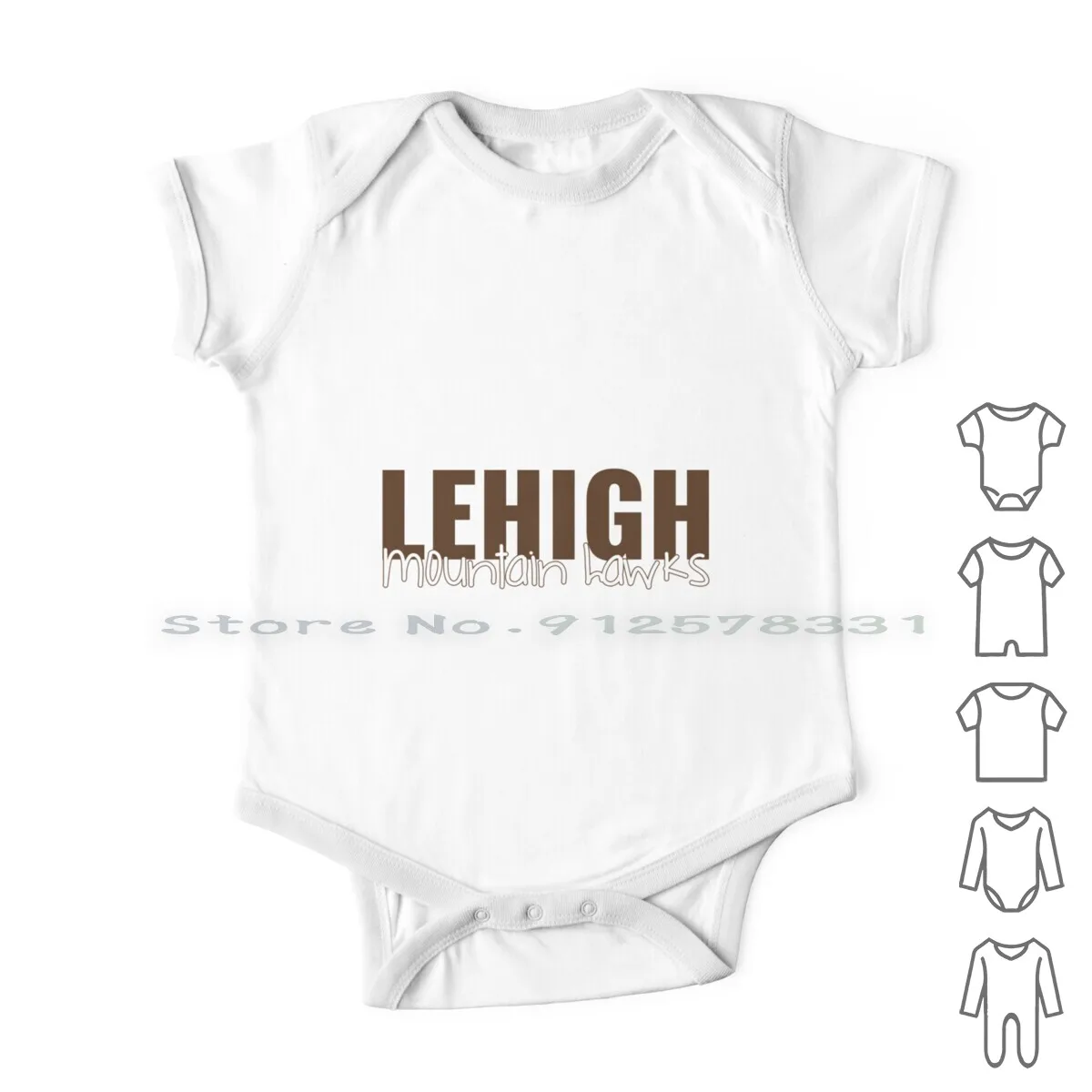 

Lehigh Университетская Одежда для новорожденных, комбинезоны, хлопковые комбинезоны Lehigh, Университет Пенсильвания, горы, Hawks, коричнево-белые
